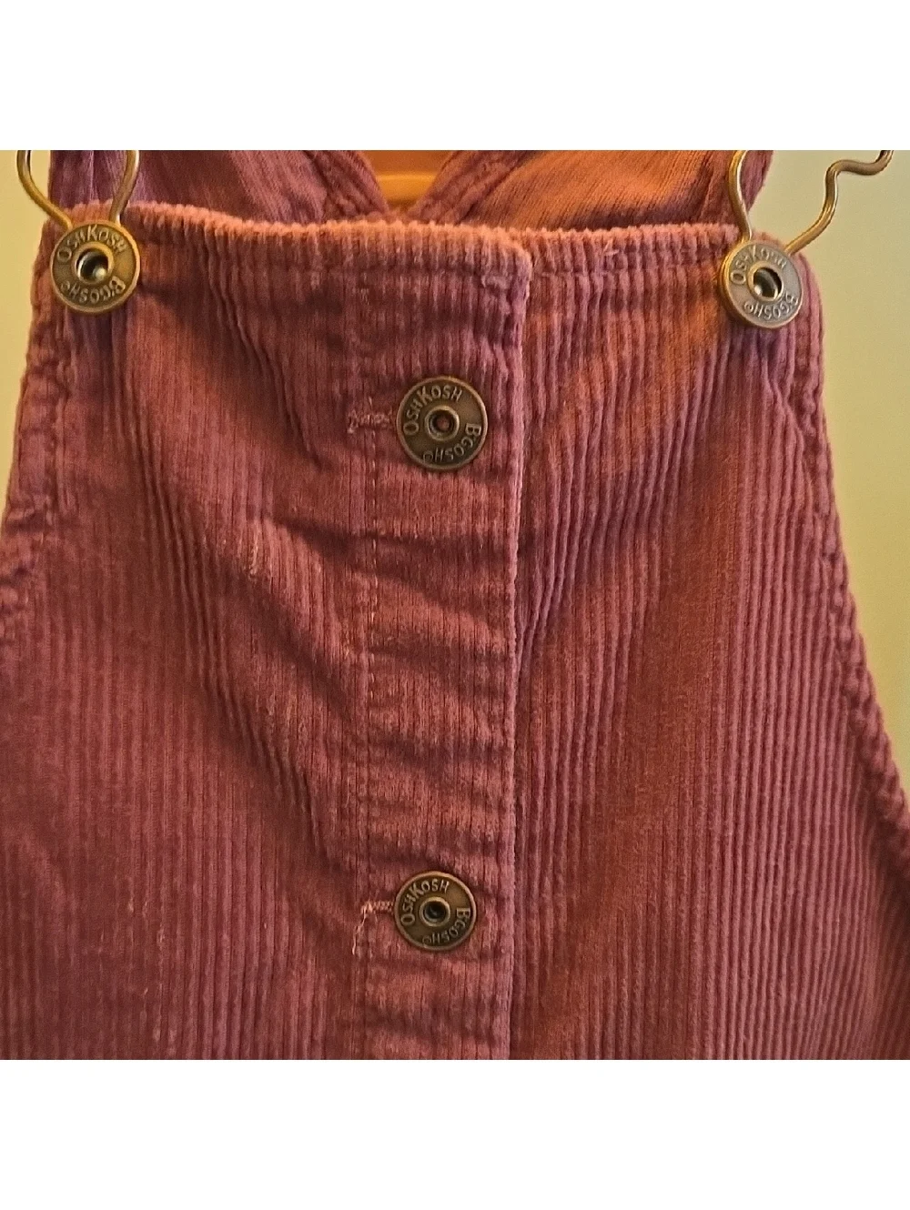 OshKosh B'gosh Kids Corduroy Overalls - Burgundy